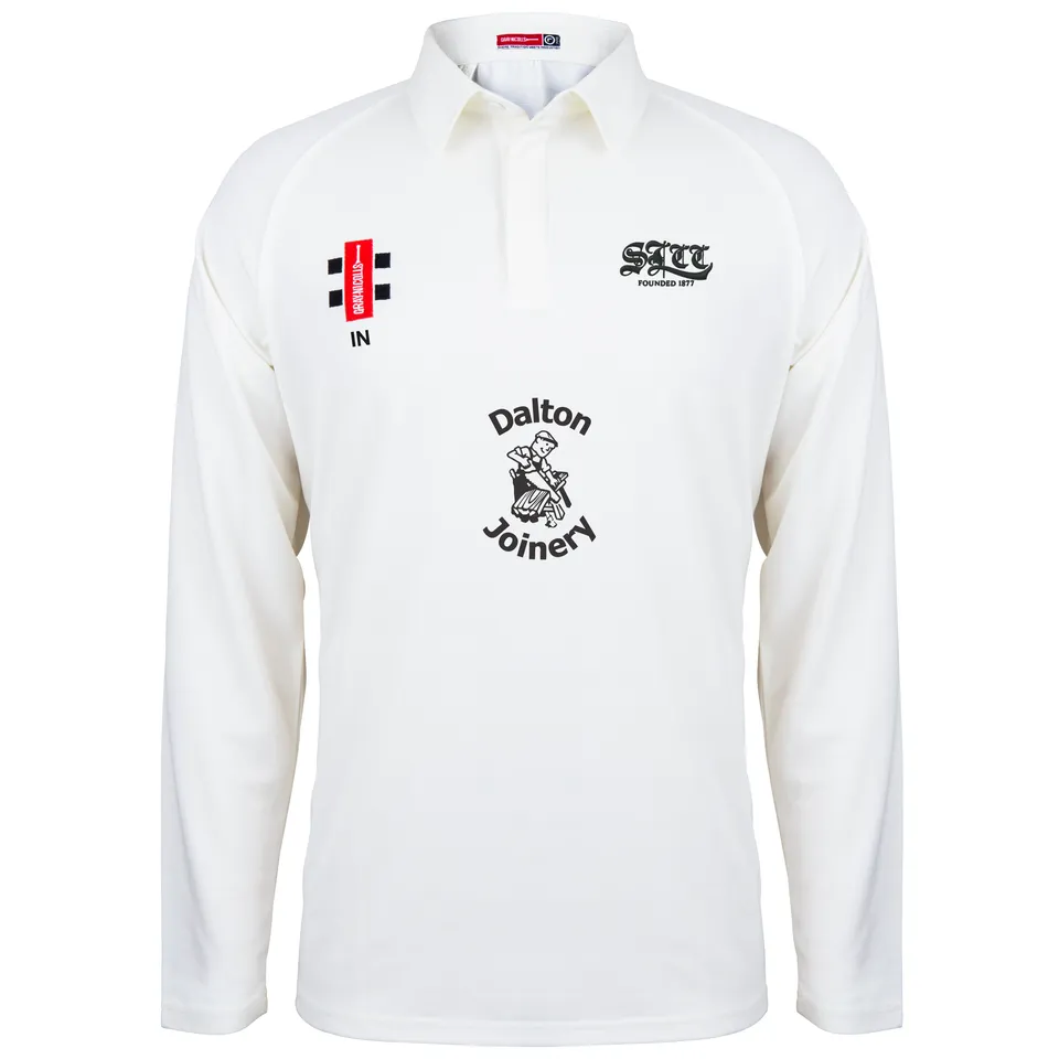 gray-nicolls-st-lawrence-junior-maglia-cricket-matrix-v2-manica-lunga-avorio image 1