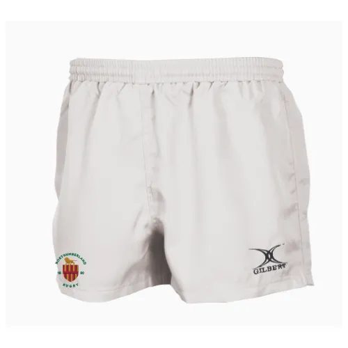 gilbert-rugby-northumberland-rfu-saracen-pantaloncini-bambino-bianchi image 1