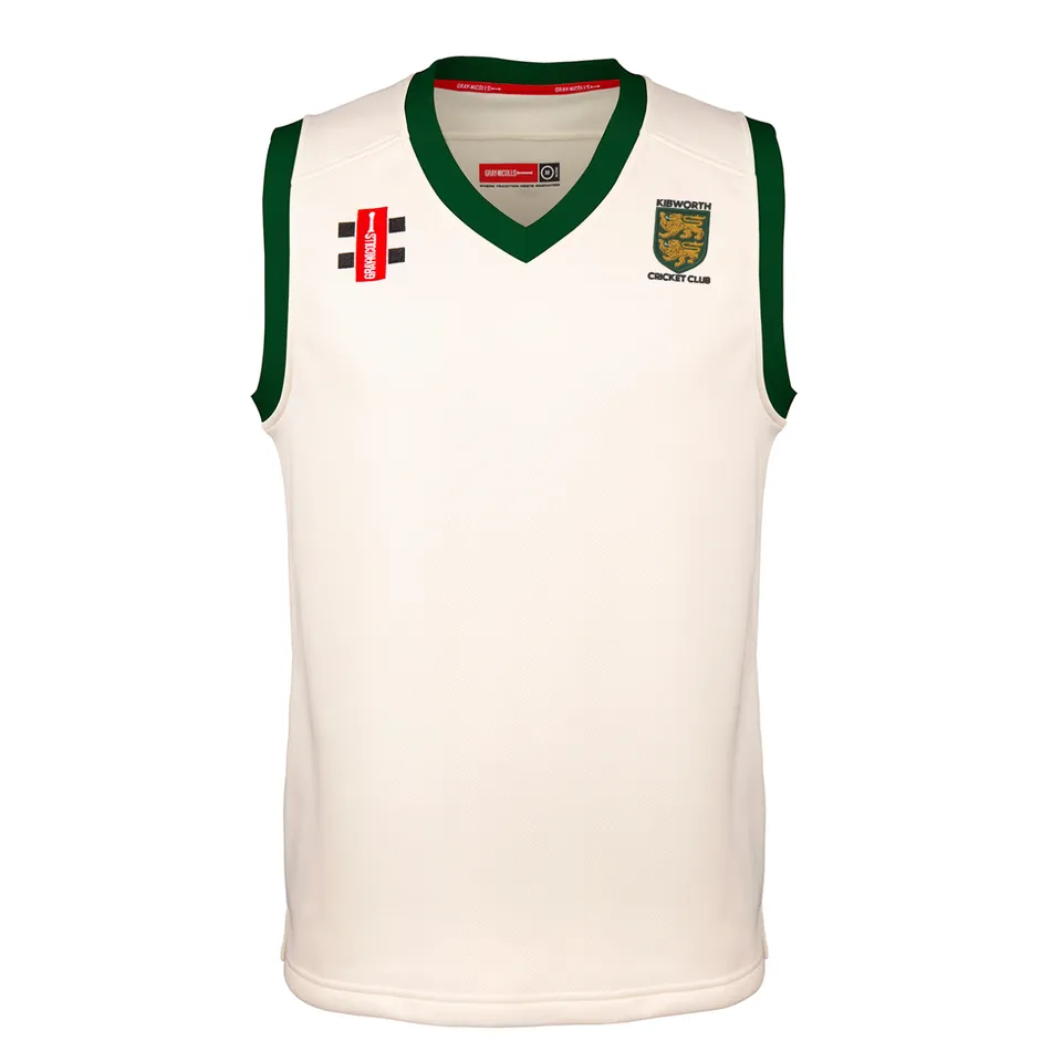 gray-nicolls-kibworth-cc-pro-performance-match-slipover-bambino-avorio-verde image 1