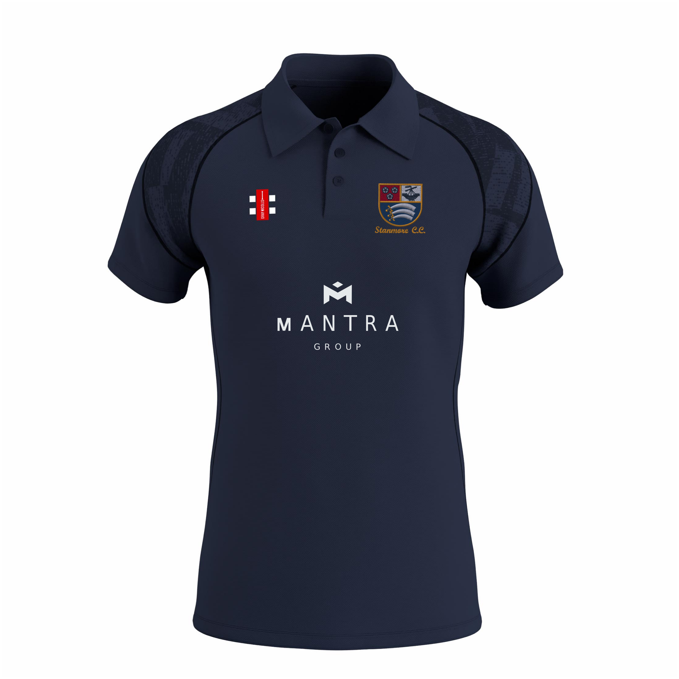 gray-nicolls-stanmore-cc-senior-gts-polo-manica-corta-dark-navy-polo-tecnica-cri image 1