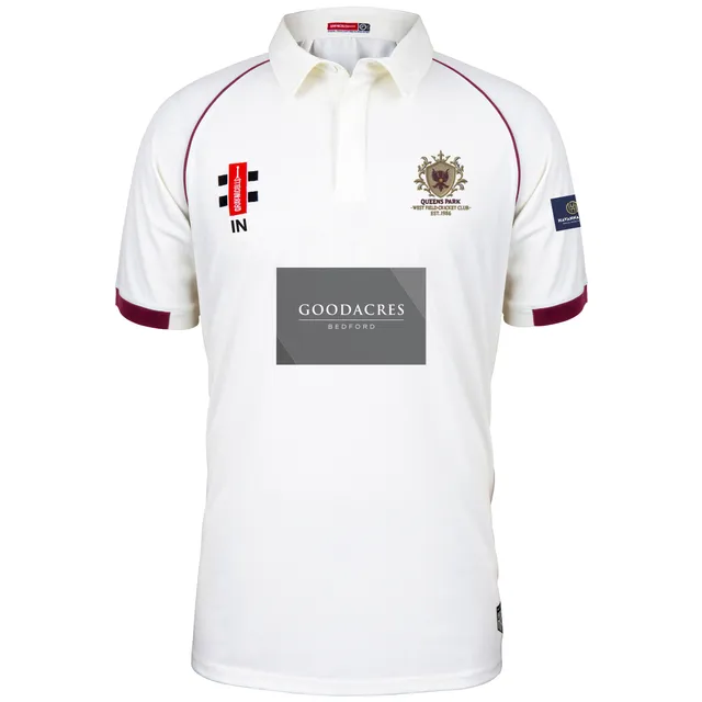 gray-nicolls-queens-park-westfield-matrix-v2-maglia-cricket-junior-avorio-bordea image 1