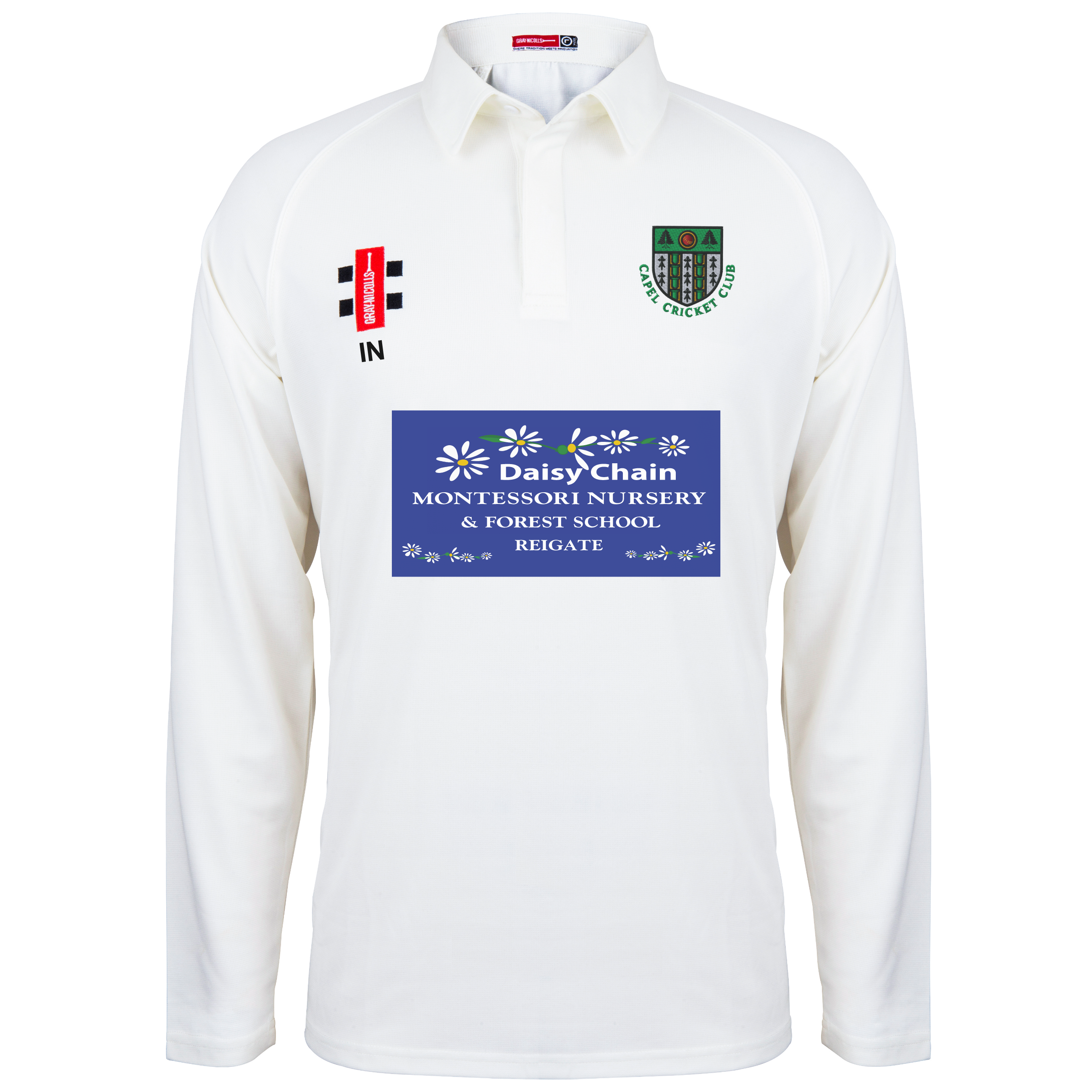 gray-nicolls-matrix-v2-maglia-cricket-manica-lunga-junior-u13-capel-cricket-club image 1