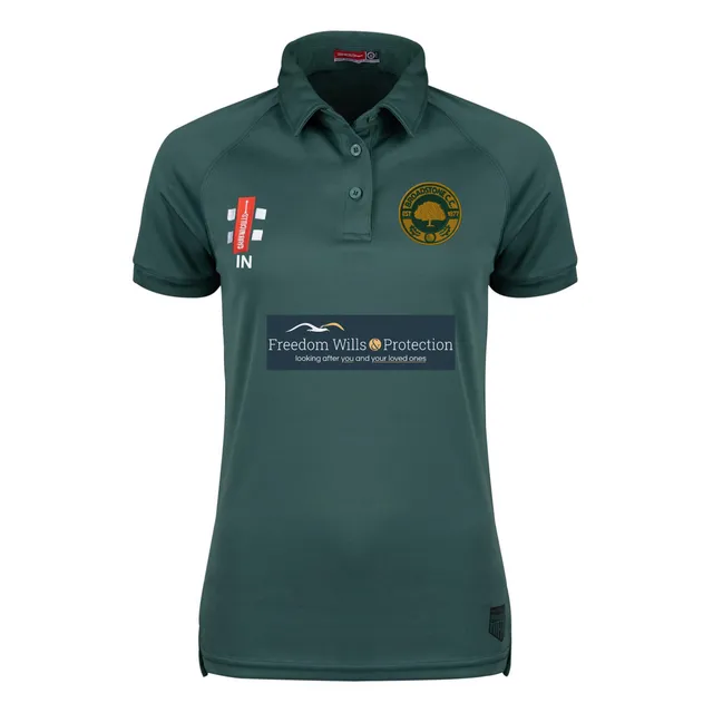 gray-nicolls-broadstone-cc-women-s-matrix-v2-polo-manica-corta-green image 1