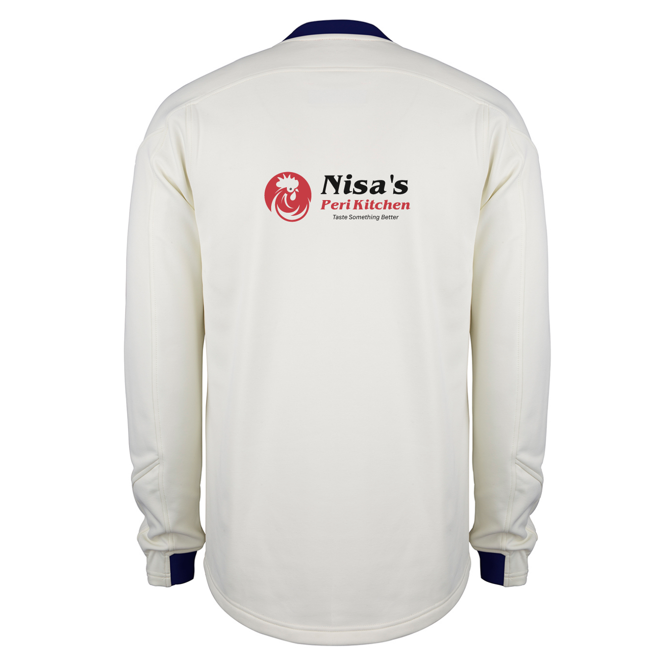gray-nicolls-bury-cc-senior-pro-performance-maglione-match-cricket-avorio-blu-na image 2
