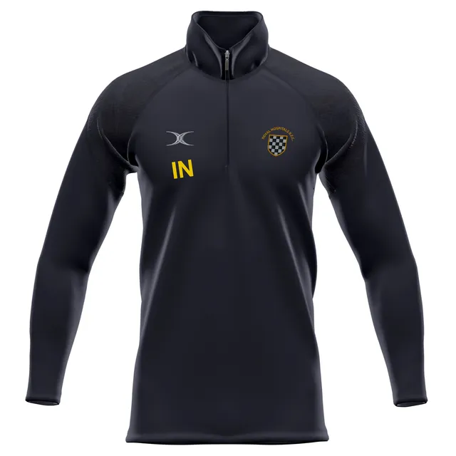 gilbert-rugby-barts-and-the-london-rfc-gts-1-4-zip-fleece-nero-senior image 1