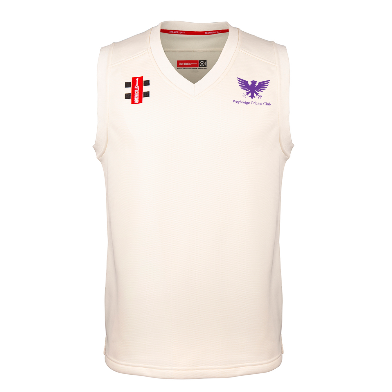 gray-nicolls-pro-performance-slipover-cricket-senior-avorio-weybridge-cc image 1