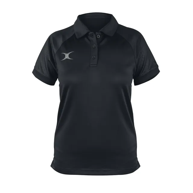 gilbert-rugby-evo-polo-manica-corta-donna-nero-blu-navy image 1