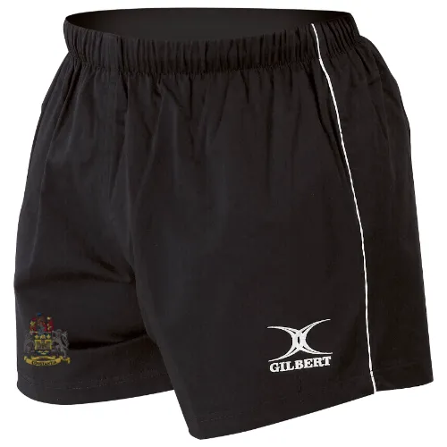 gilbert-rugby-newcastle-staffs-rufc-bambino-pantaloncini-match-pro-nero image 1