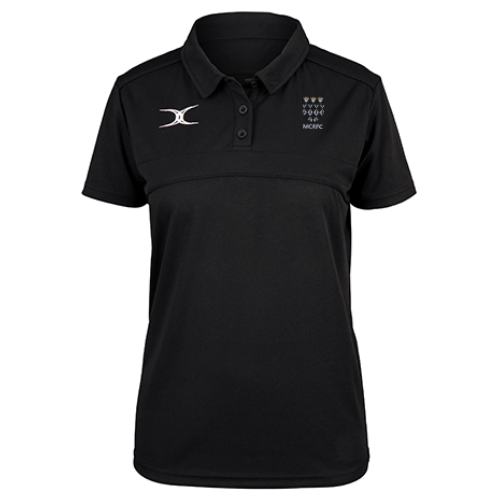 gilbert-rugby-photon-ii-polo-manica-corta-adulto-nero-magdalen-college-rugby-sen image 1