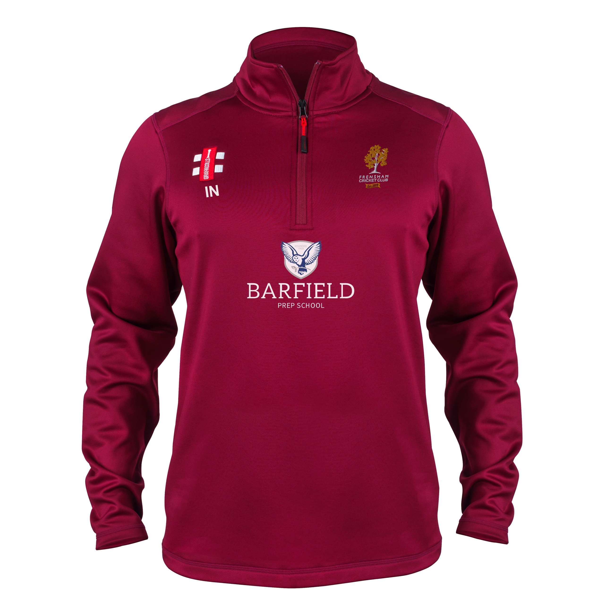 gray-nicolls-frensham-cc-junior-maroon-storm-fleece image 1