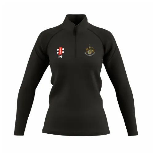 gray-nicolls-gidea-park-romford-cc-gts-pile-1-4-zip-donna-nero image 1