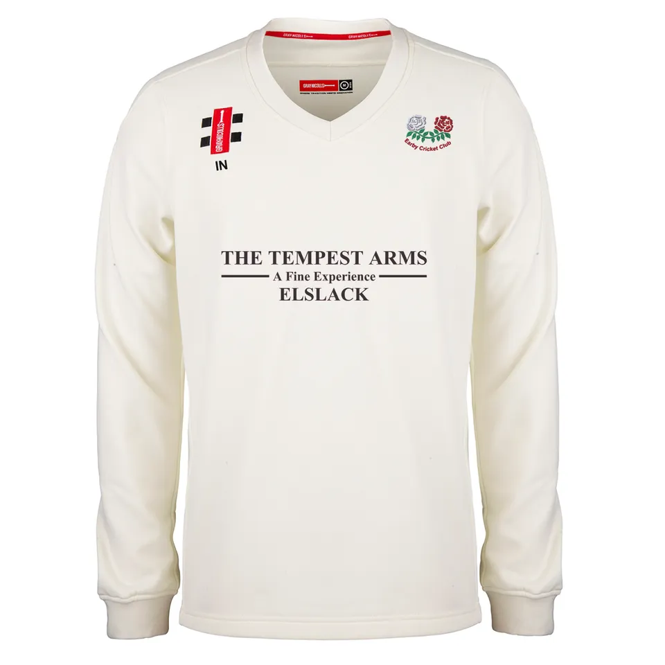 gray-nicolls-earby-cricket-club-maglione-match-pro-performance-avorio-adulto image 1