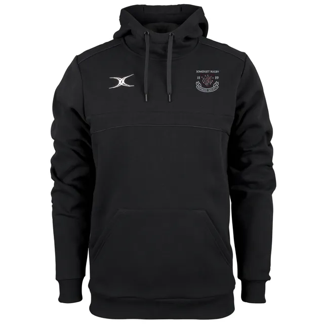 gilbert-rugby-photon-felpa-con-cappuccio-uomo-senior-somerset-referees-nero image 1