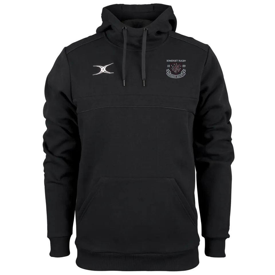 gilbert-rugby-photon-felpa-con-cappuccio-uomo-senior-somerset-referees-nero image 1
