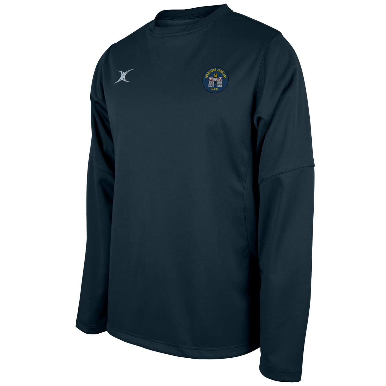 gilbert-rugby-tonbridge-juddians-rfc-senior-pro-top-riscaldamento-blu-navy-scuro image 1