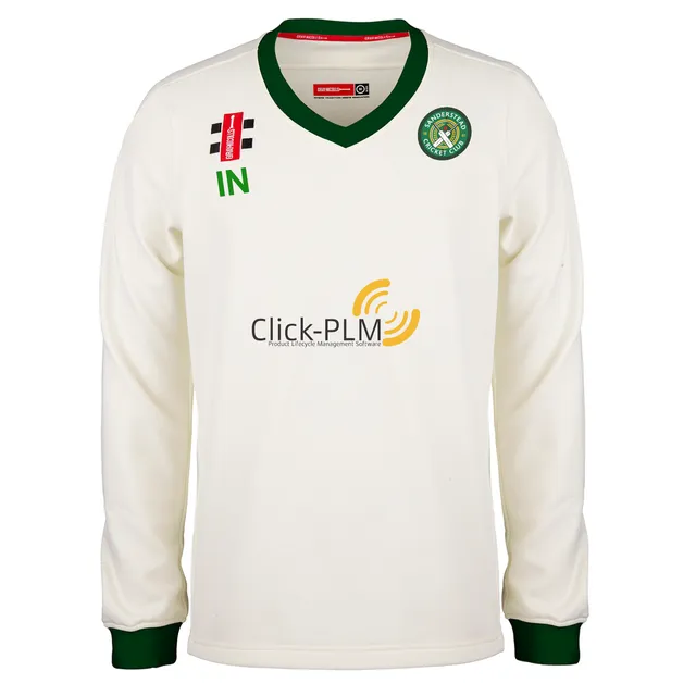 gray-nicolls-sanderstead-cc-adulto-pro-performance-maglione-match-avorio-verde image 1