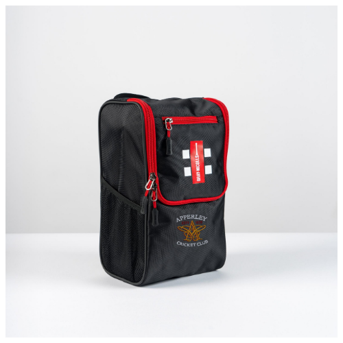gray-nicolls-apperley-cc-senior-black-team-shoe-bag-sacca-portascarpe-cricket image 1