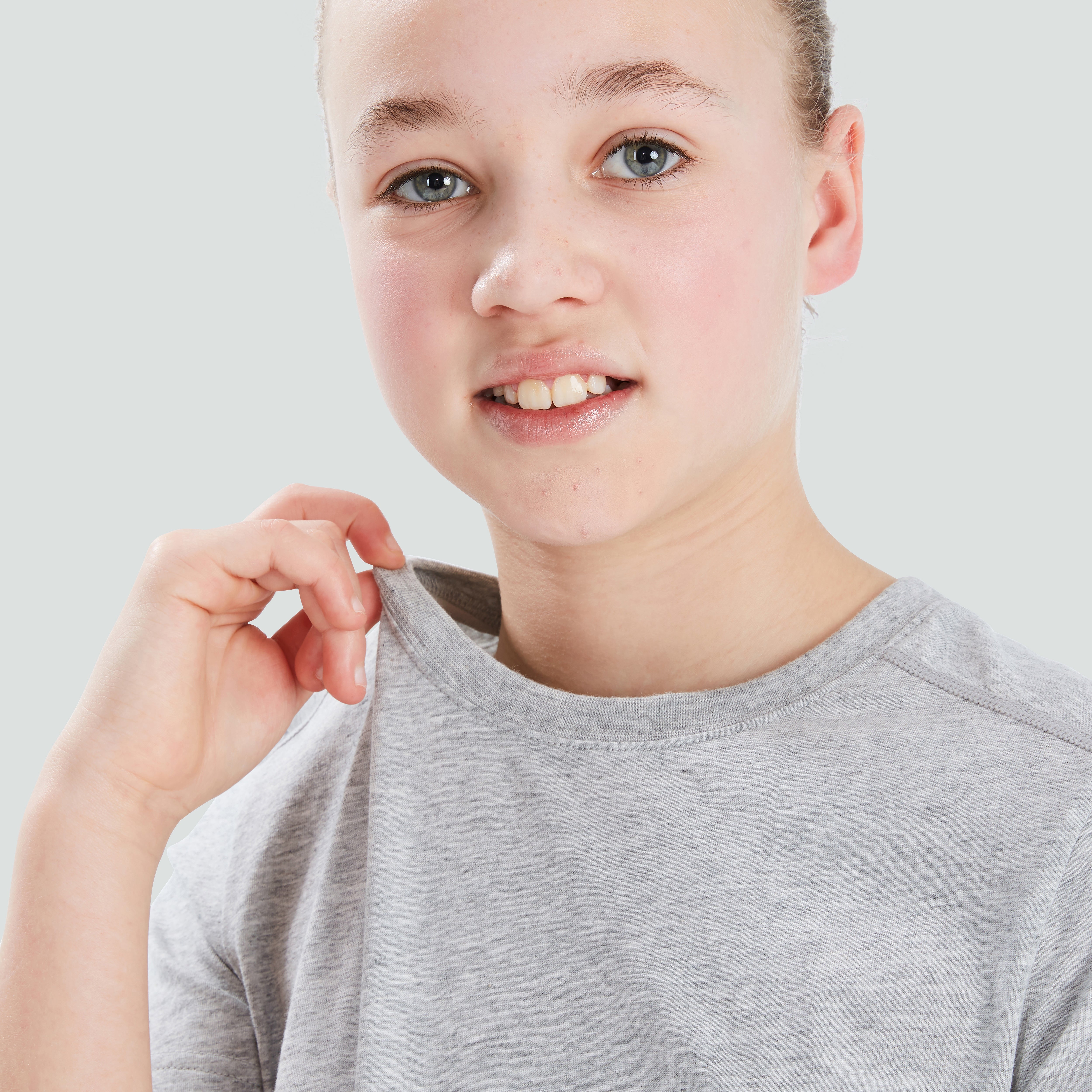 canterbury-junior-unisex-club-plain-tee-t-shirt-grigia image 5