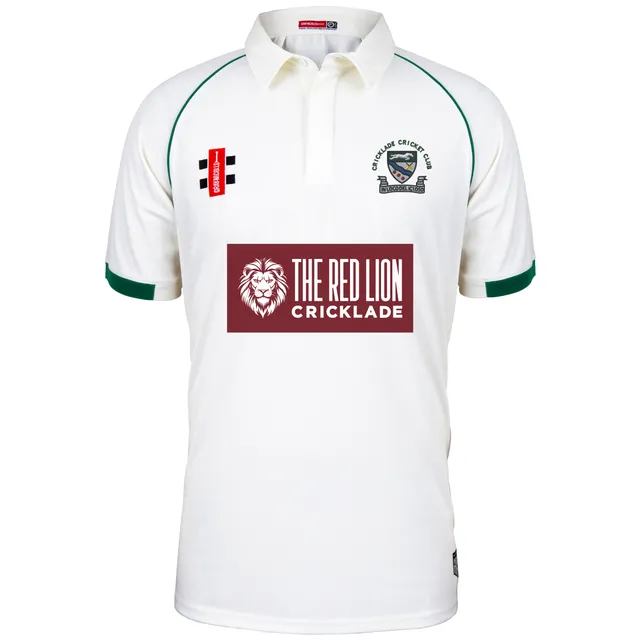 gray-nicolls-cricklade-cc-senior-maglia-cricket-matrix-v2-manica-corta-avorio-ve image 1