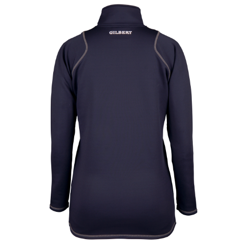 gilbert-rugby-dallaglio-rugby-works-quest-pile-1-4-zip-donna-blu-navy image 2