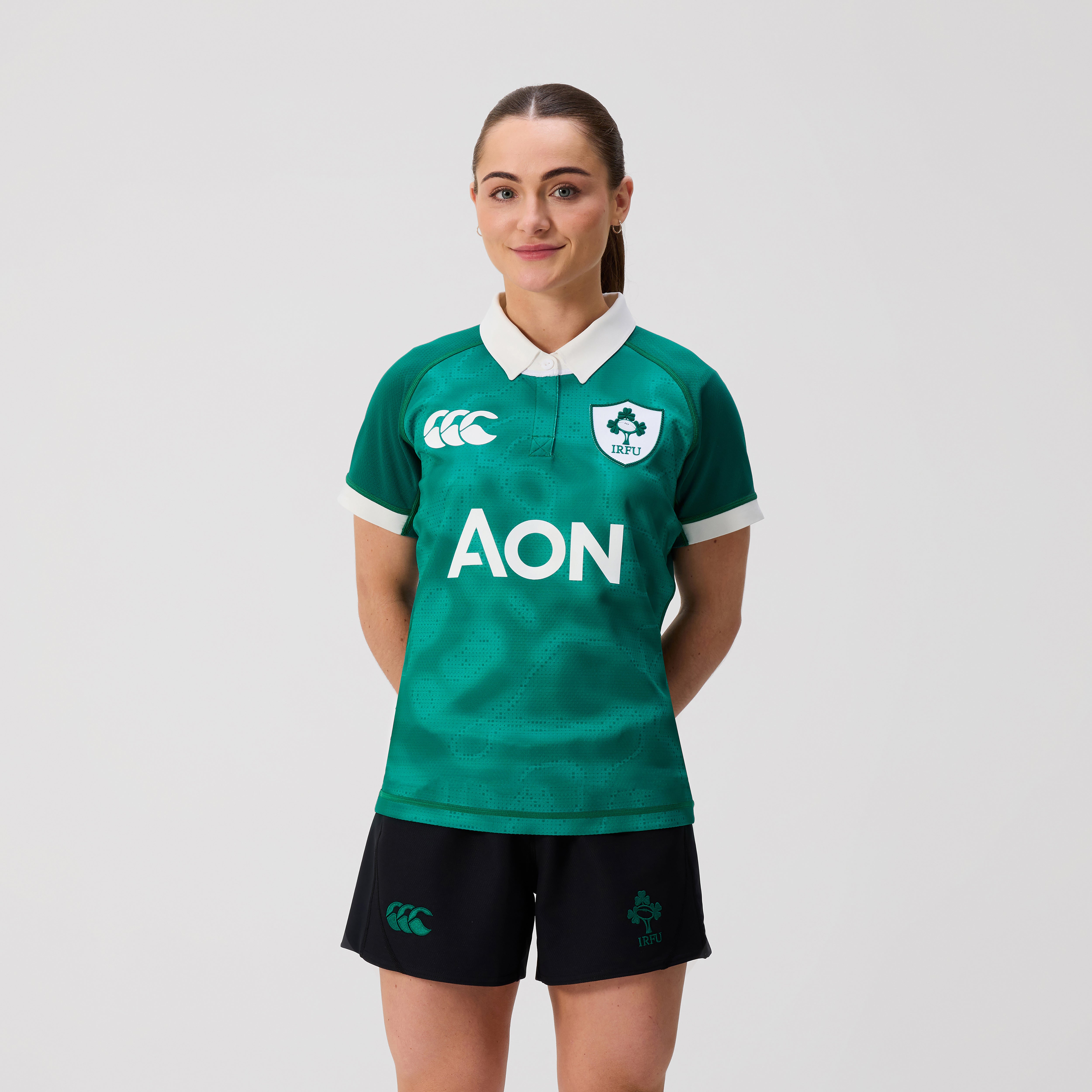 canterbury-ireland-home-test-maglia-rugby-donna-verde-bianca image 1