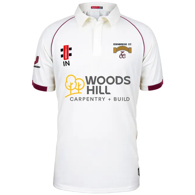 gray-nicolls-matrix-v2-maglia-cricket-manica-corta-junior-edenbridge-cc-ivory-ma image 1
