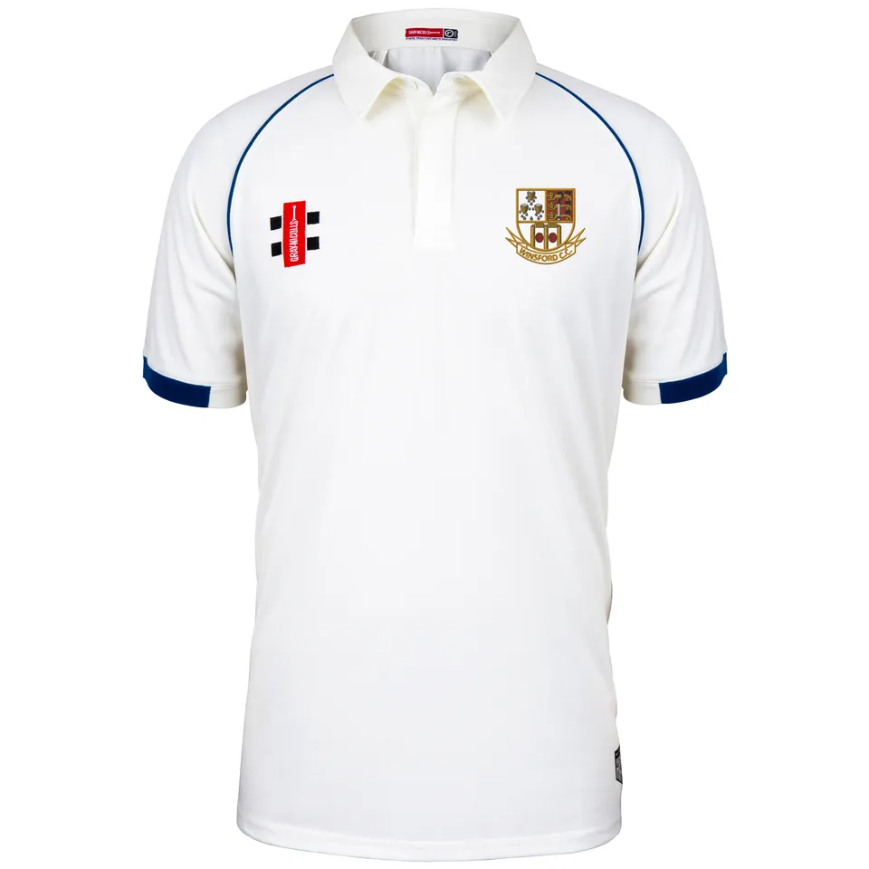 gray-nicolls-winsford-cc-matrix-v2-camicia-cricket-senior-ivory-navy image 1