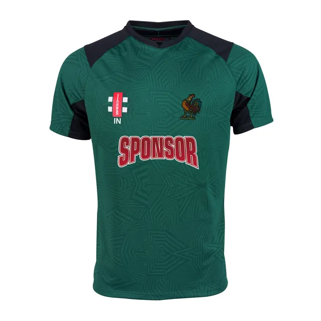 gray-nicolls-harrogate-cc-junior-pro-t20-maglia-s-s-verde-nero image 1