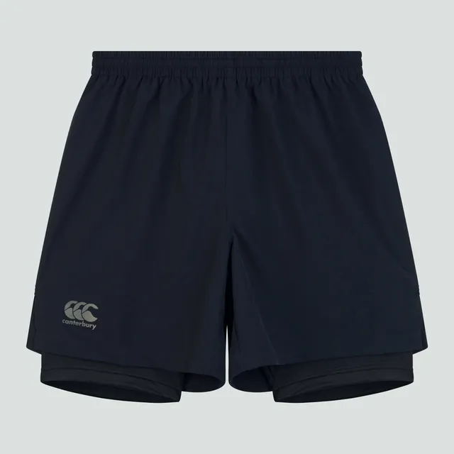 canterbury-vapodri-2-in-1-short-uomo-nero-grigio image 1