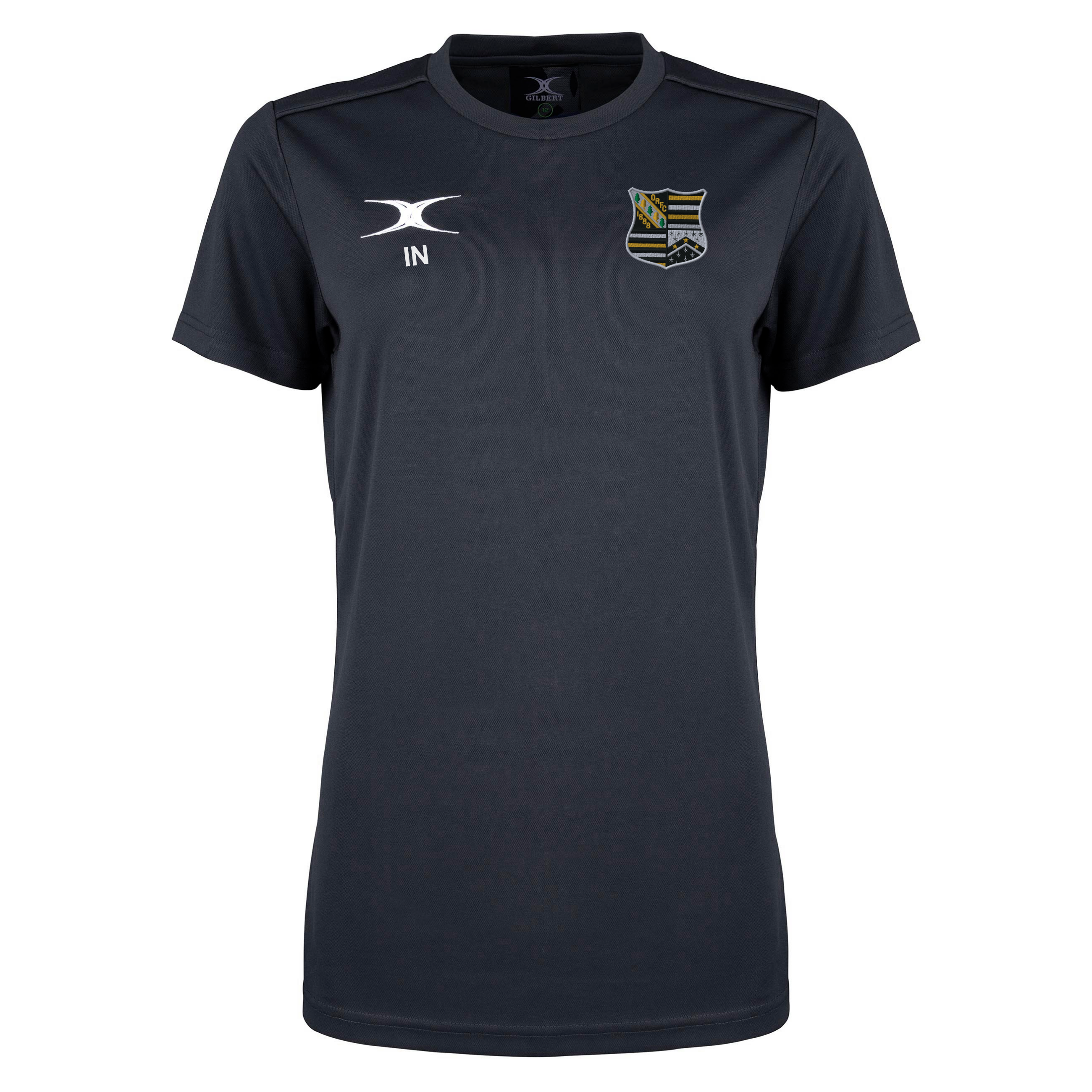 gilbert-rugby-oadby-wyggestonians-rfc-photon-ii-t-shirt-nera-manica-corta-senior image 1