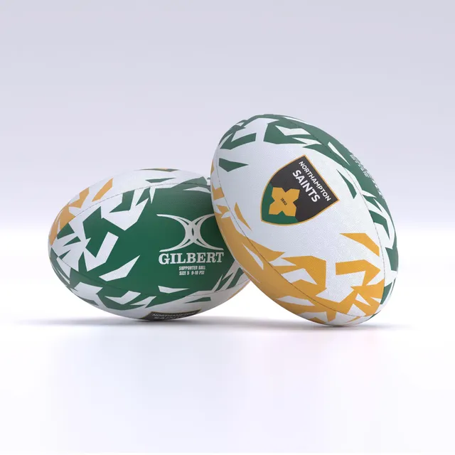 gilbert-rugby-northampton-saints-supporter-ball-pallone-misura-4-5 image 1