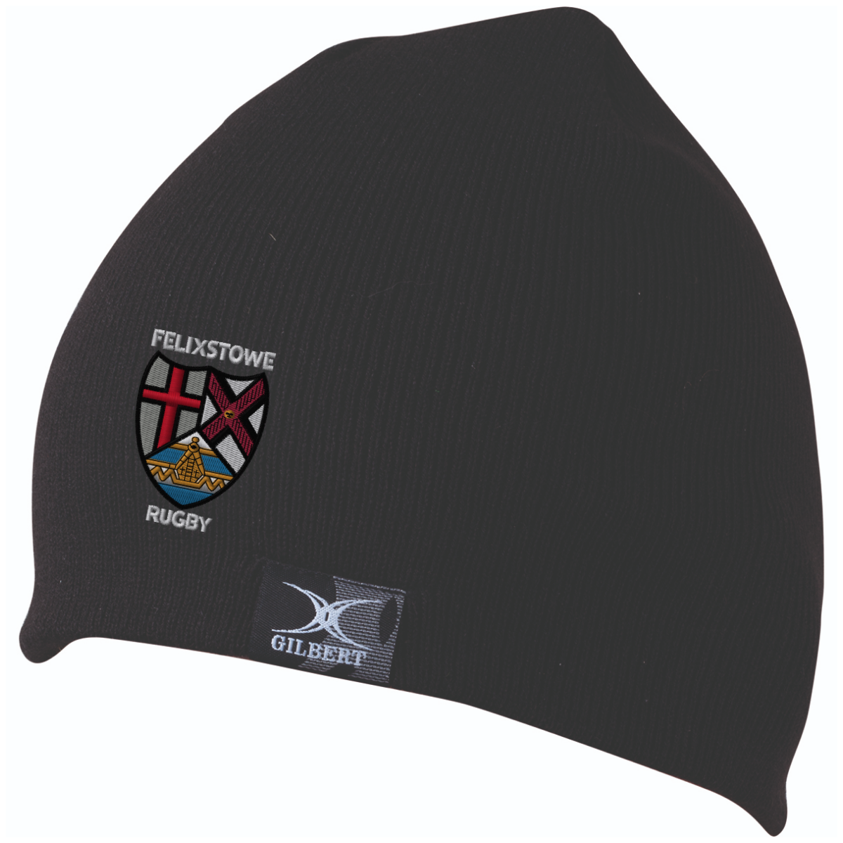 gilbert-rugby-felixstowe-rfc-berretto-beanie-nero-adulto image 1