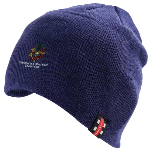gray-nicolls-chislehurst-west-kent-cc-beanie-senior-blu-navy-scuro image 1