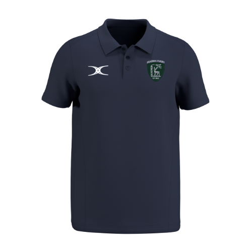 gilbert-rugby-reading-rfc-atom-polo-manica-corta-blu-navy-junior image 1