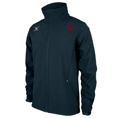 gilbert-rugby-sidcup-rfc-giacca-softshell-pro-uomo-blu-navy-full-zip image 1