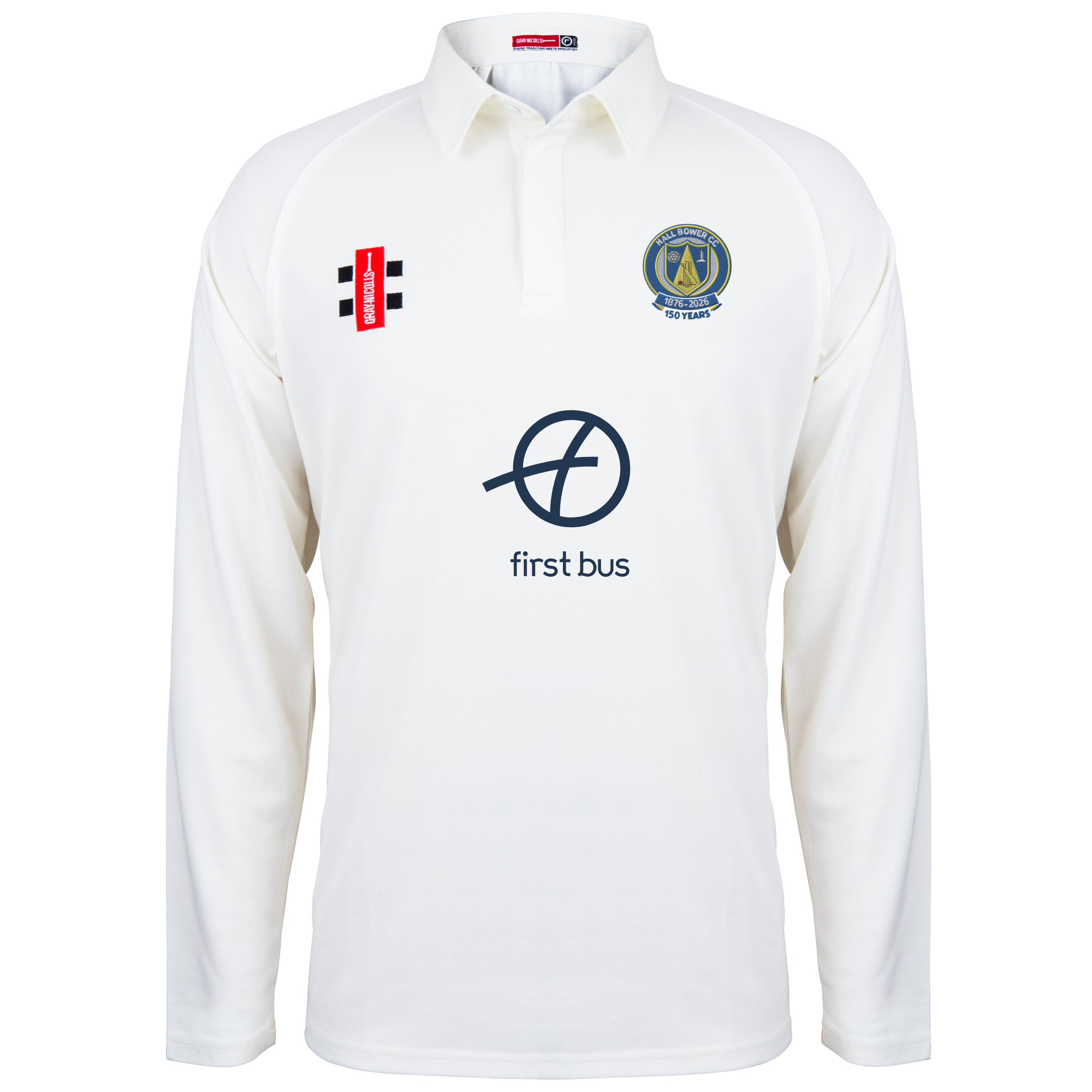 gray-nicolls-hall-bower-cc-matrix-v2-maglia-manica-lunga-junior-avorio image 1