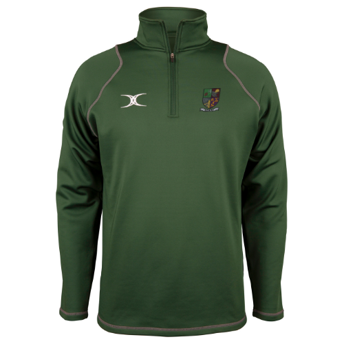 gilbert-rugby-sheffield-engineers-rfc-adulto-pile-1-4-zip-quest-uomo-verde image 1