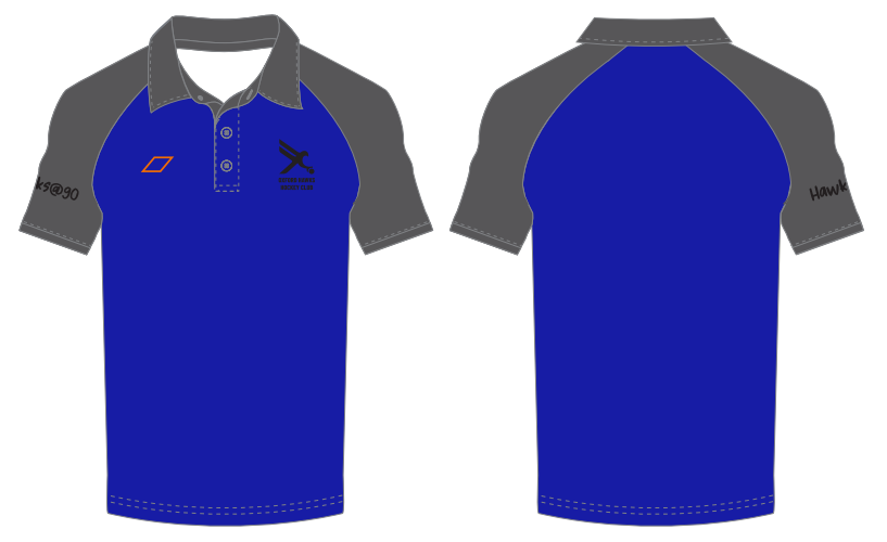 grays-oxford-hawks-hc-atlas-polo-manica-corta-senior-blu-navy-grigio image 1
