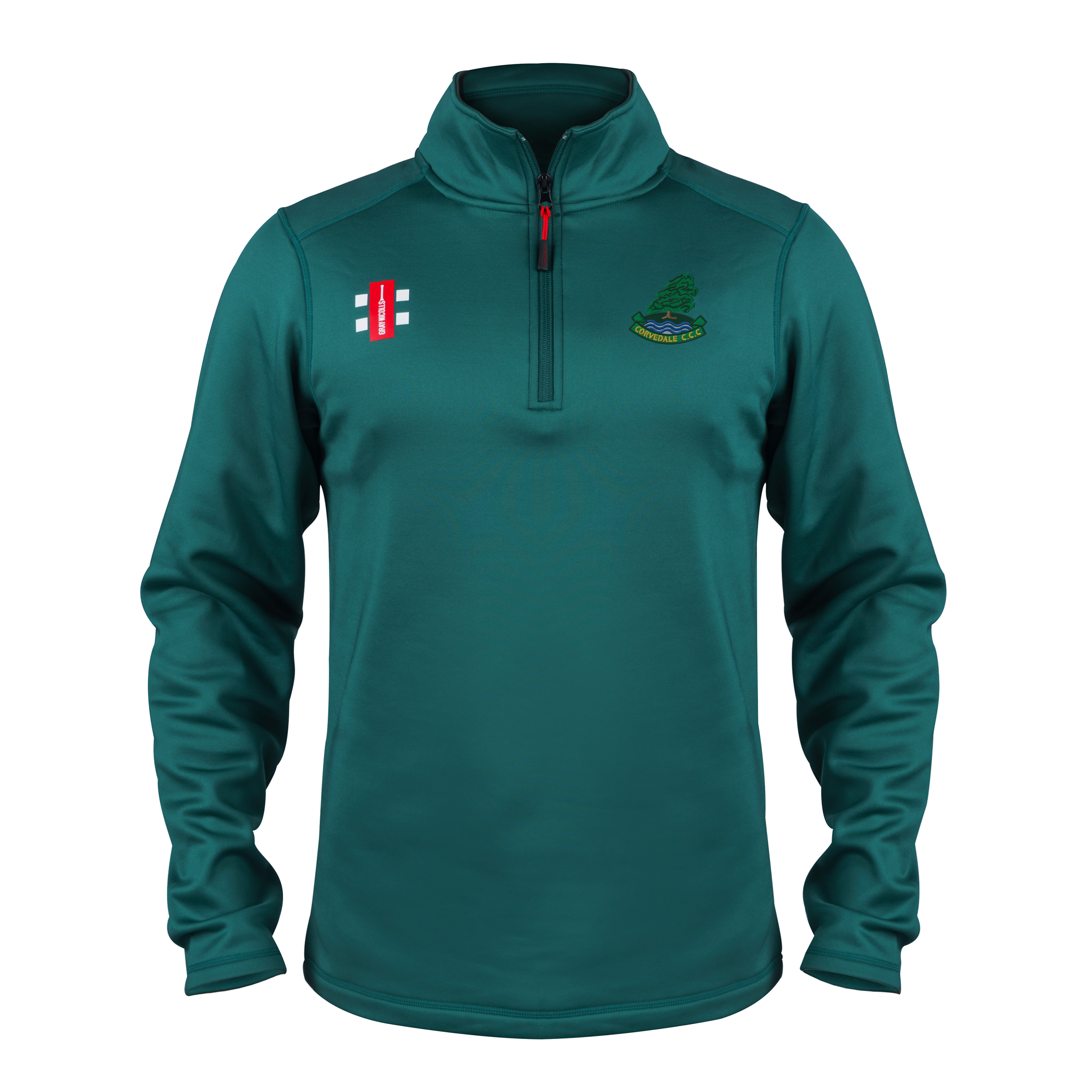 gray-nicolls-corvedale-cc-senior-storm-fleece-verde image 1