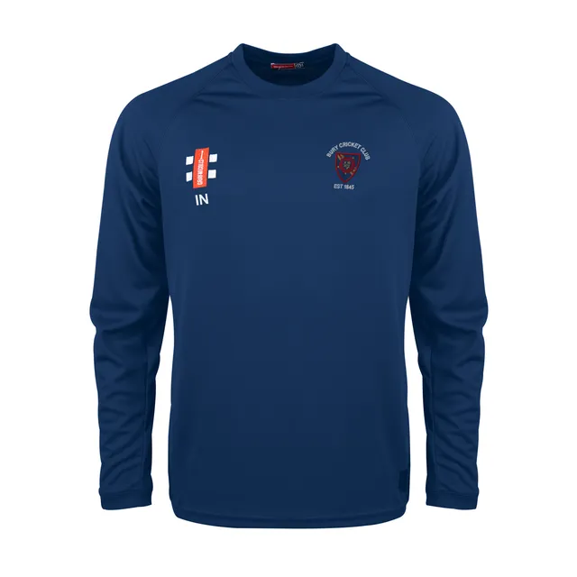 gray-nicolls-bury-cc-matrix-v2-l-s-tee-senior-navy-maglia-manica-lunga image 1