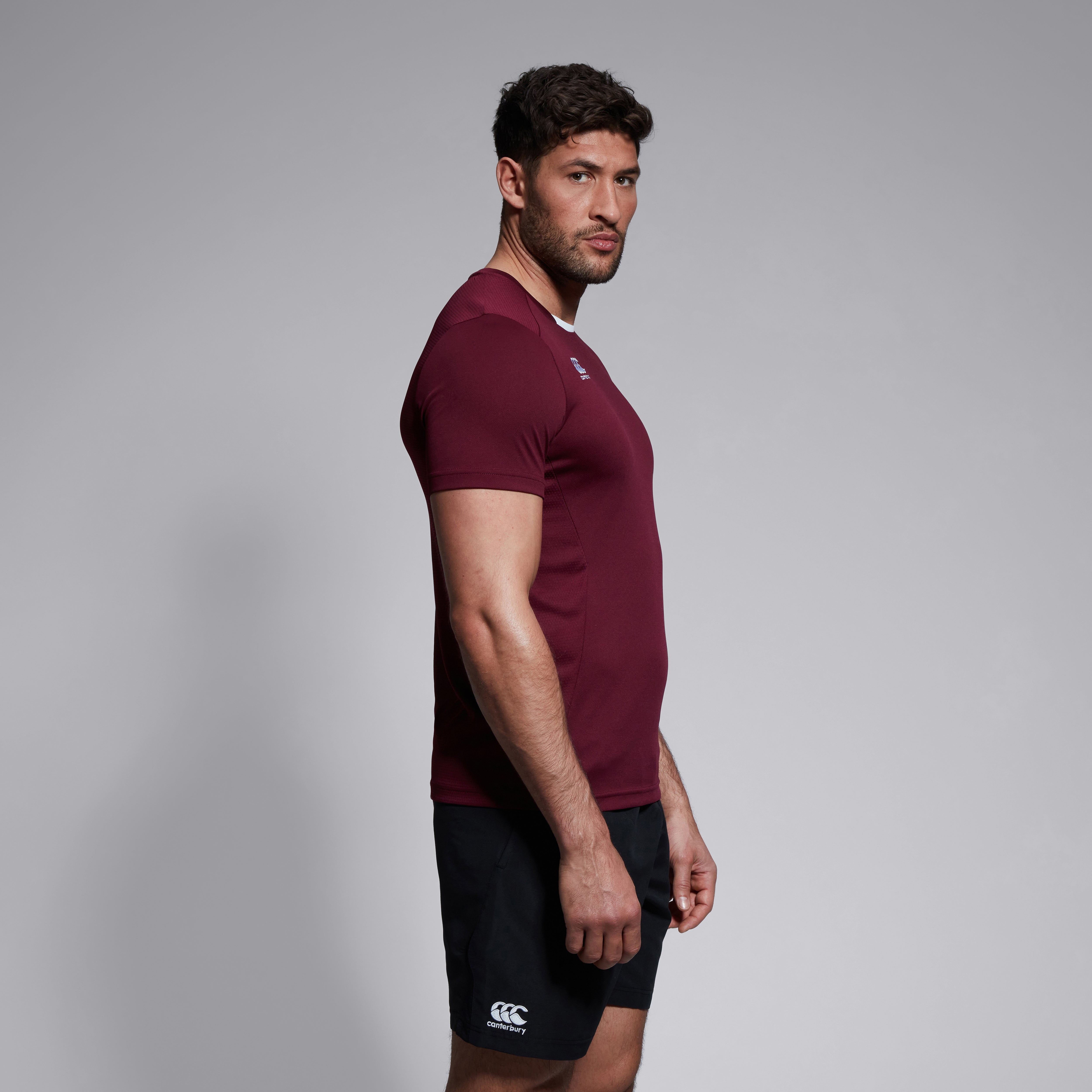 canterbury-club-dry-t-shirt-uomo-bordeaux image 2