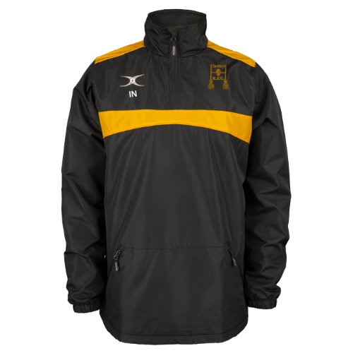 gilbert-rugby-tadley-rfc-adulto-photon-giacca-1-4-zip-nero-oro image 1