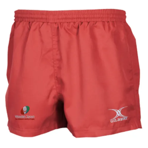 gilbert-rugby-saracen-v3-pantaloncini-gara-junior-wooden-spoon-bambino-rosso image 1