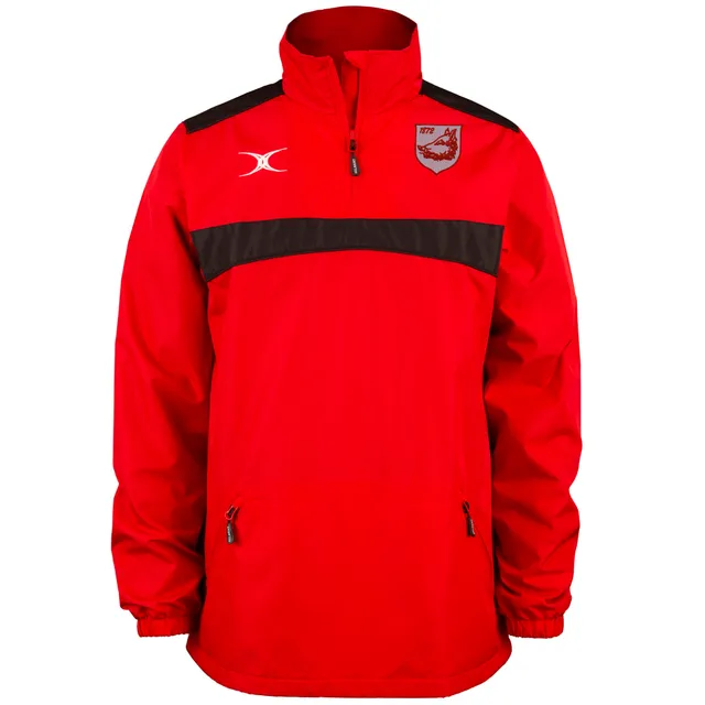 gilbert-rugby-bromsgrove-rfc-senior-photon-giacca-1-4-zip-rosso-nero image 1