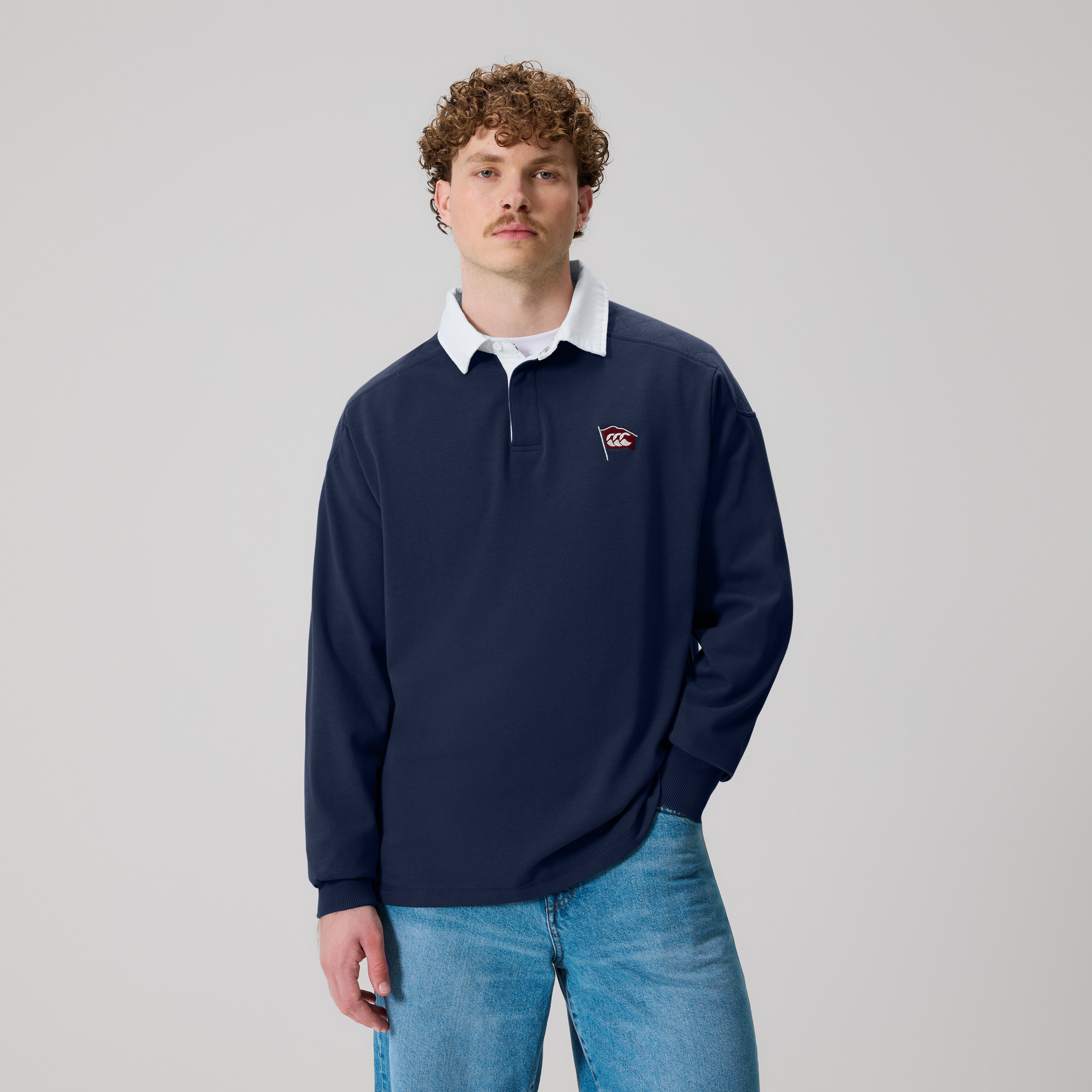 canterbury-the-rugby-jersey-maglia-rugby-uomo-blu-navy image 1
