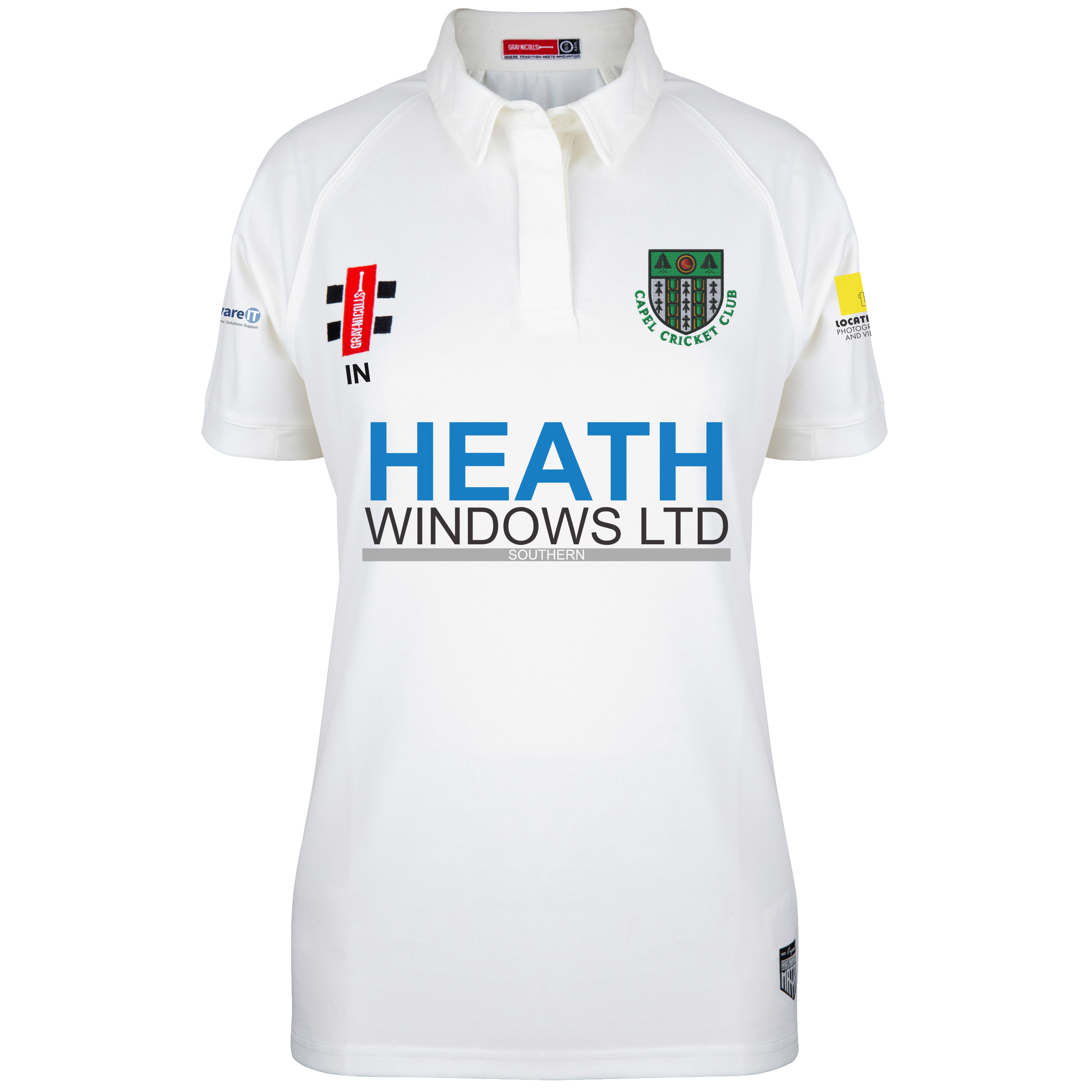 gray-nicolls-capel-cc-surrey-donna-matrix-v2-maglia-cricket-manica-corta-avorio image 1