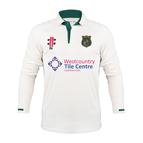 gray-nicolls-crofty-holman-cc-senior-ivory-green-pro-performance-v3-maglia-manic image 1