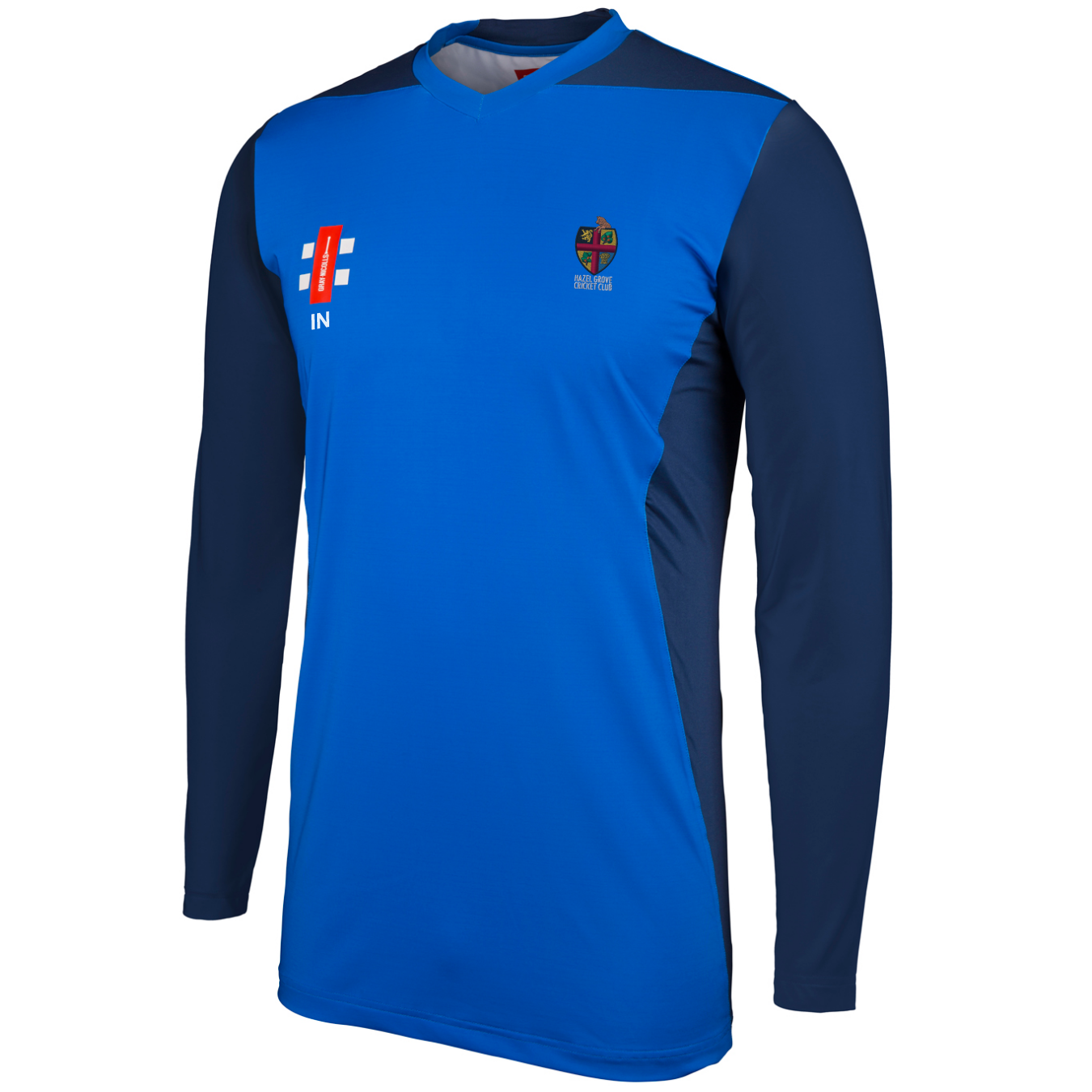 gray-nicolls-hazel-grove-cc-adulto-pro-performance-t20-manica-lunga-royal-navy image 1