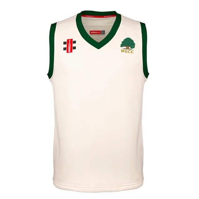 gray-nicolls-wisborough-green-cc-junior-gilet-match-pro-performance-avorio-verde image 1