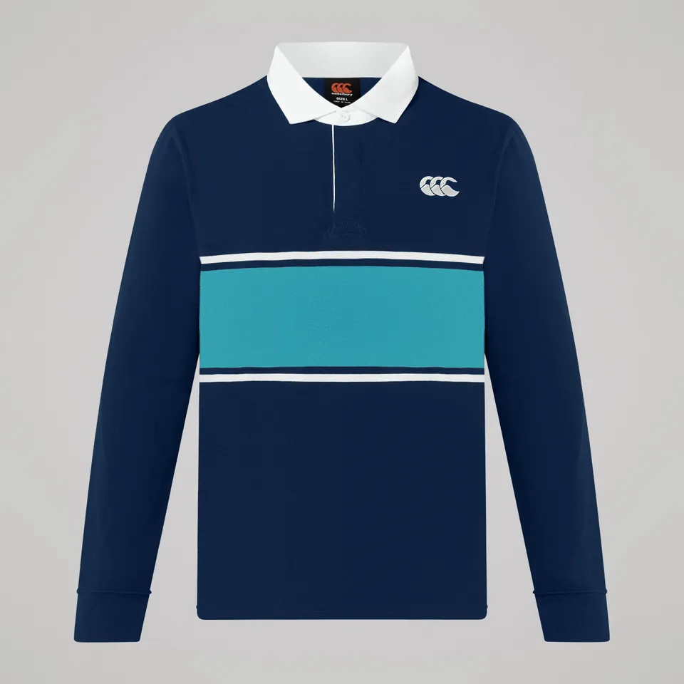 canterbury-fundamentals-stripe-rugby-jersey-uomo-maglia-rugby-blu image 1